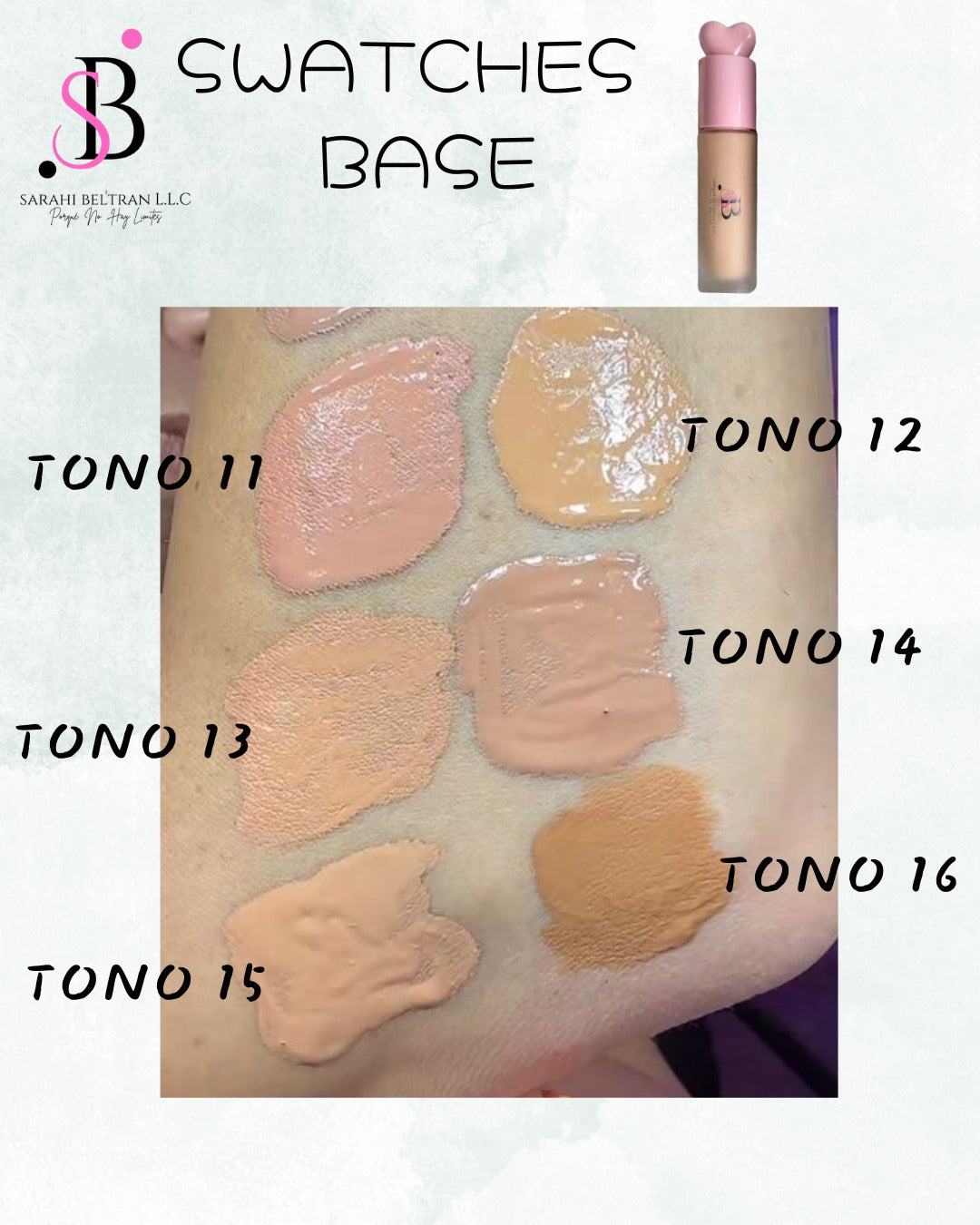 Base Matte a prueba de agua / Waterproof high coverage foundation