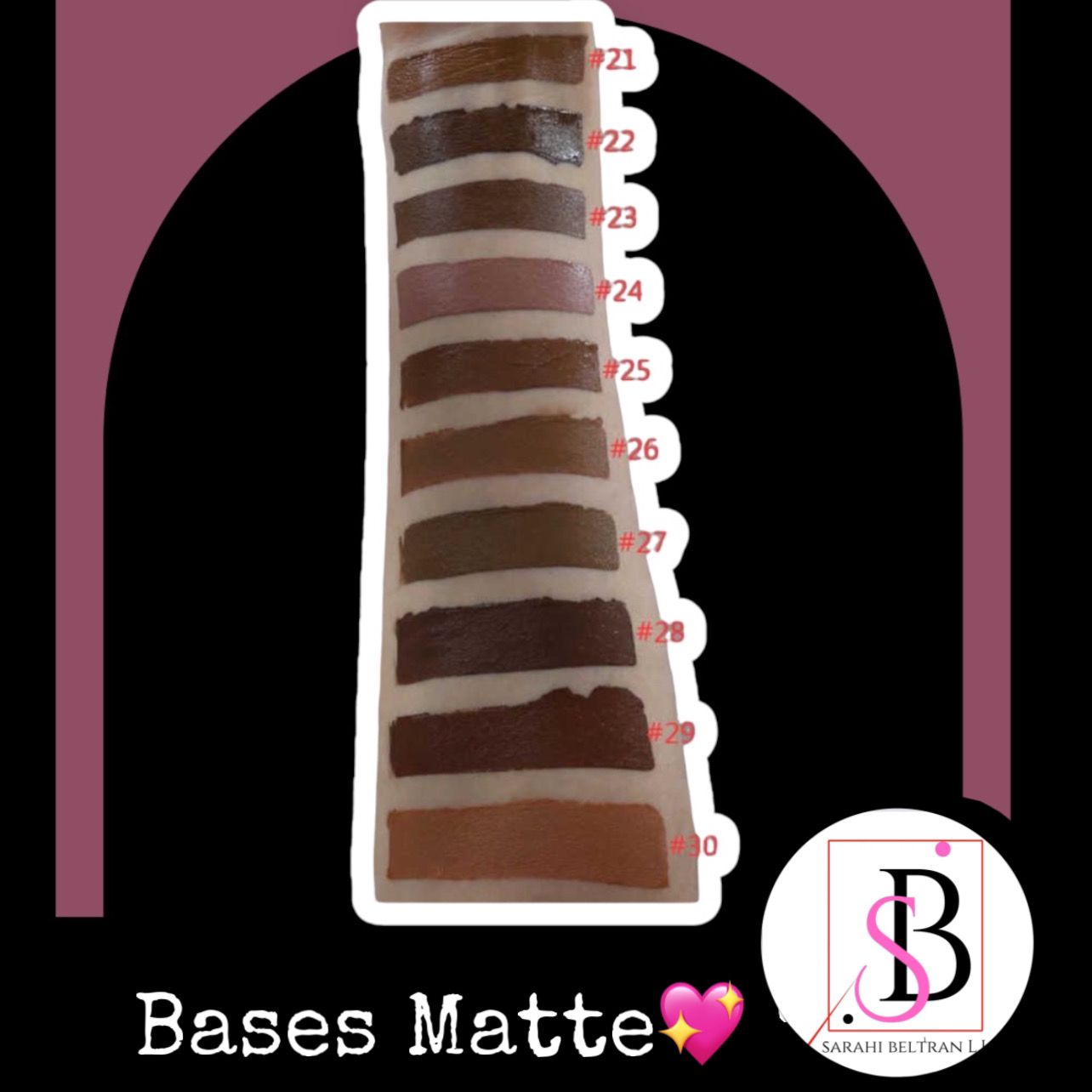 Base Matte a prueba de agua / Waterproof high coverage foundation