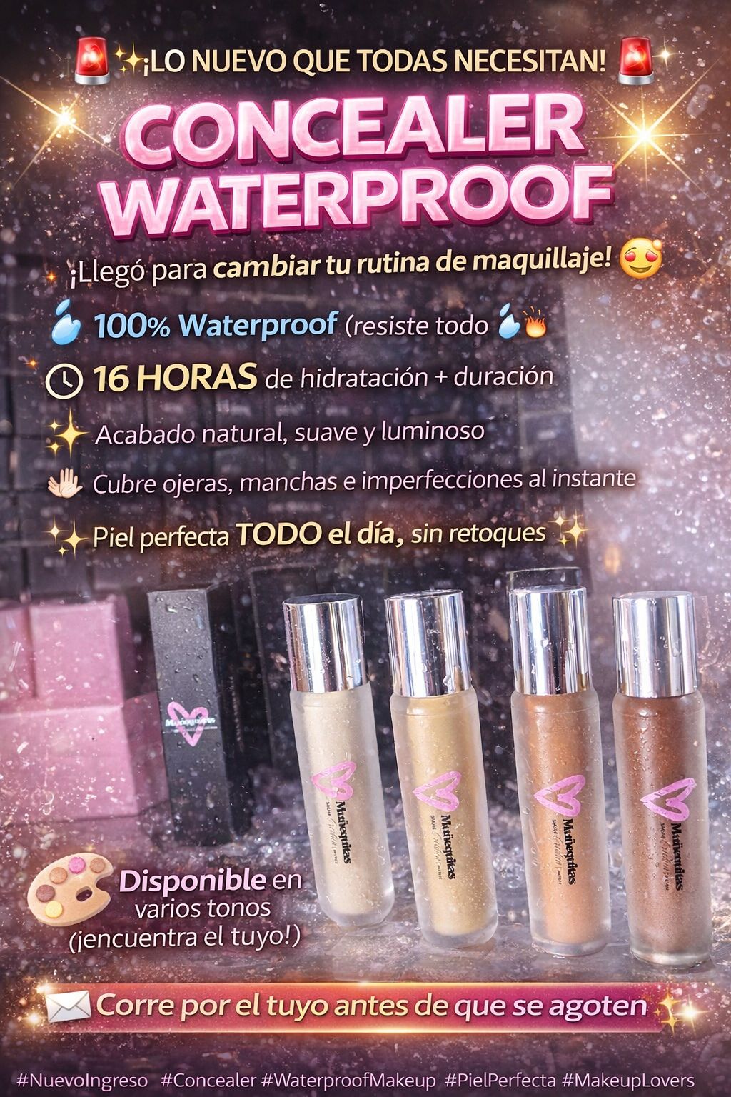 Corrector y Contorno. Prueba de agua